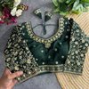 Heavy Pure Vichitra Silk Jari Embroidery & Sequence Work Blouses Suppliers In India